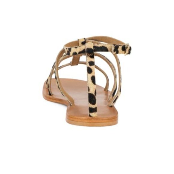 NEW TORGEIS Haircalf Syrene Flats in Leopard for women 825  1m6 - Picture 3 of 6